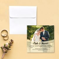 Gelin Damat Resimli Nikah Davetiyesi